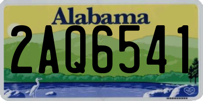 AL license plate 2AQ6541