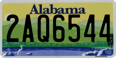 AL license plate 2AQ6544