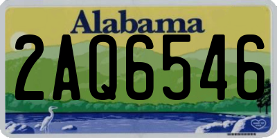 AL license plate 2AQ6546