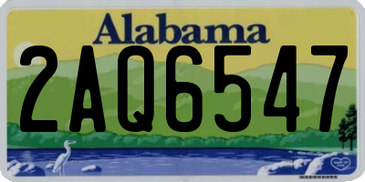 AL license plate 2AQ6547