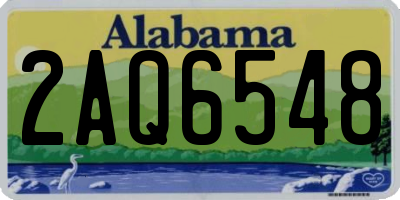 AL license plate 2AQ6548