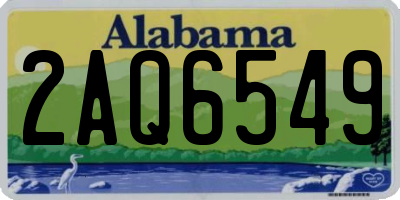 AL license plate 2AQ6549