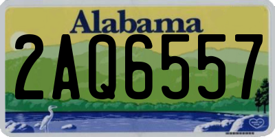 AL license plate 2AQ6557