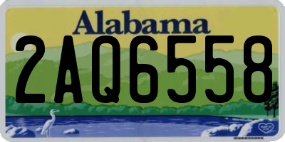 AL license plate 2AQ6558