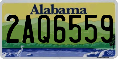 AL license plate 2AQ6559