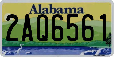 AL license plate 2AQ6561