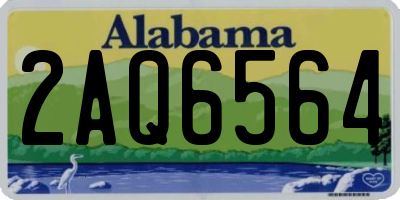 AL license plate 2AQ6564