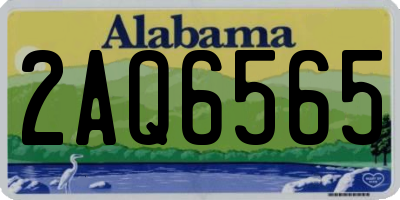 AL license plate 2AQ6565