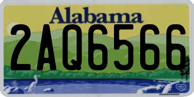 AL license plate 2AQ6566