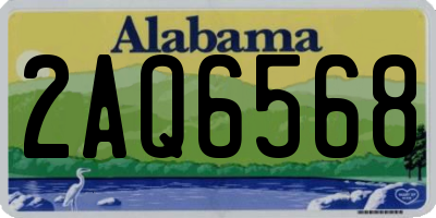 AL license plate 2AQ6568