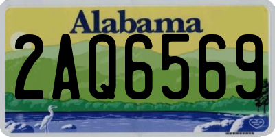 AL license plate 2AQ6569
