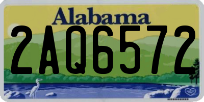AL license plate 2AQ6572