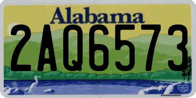AL license plate 2AQ6573