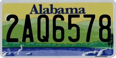 AL license plate 2AQ6578