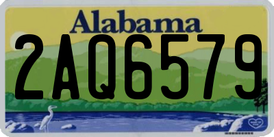 AL license plate 2AQ6579
