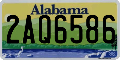 AL license plate 2AQ6586