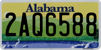 AL license plate 2AQ6588