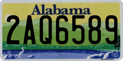 AL license plate 2AQ6589