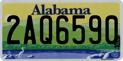AL license plate 2AQ6590
