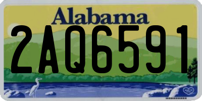 AL license plate 2AQ6591