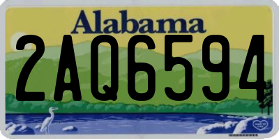 AL license plate 2AQ6594