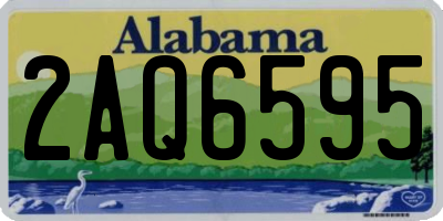 AL license plate 2AQ6595