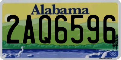 AL license plate 2AQ6596