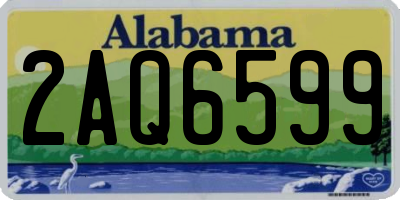 AL license plate 2AQ6599