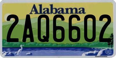 AL license plate 2AQ6602