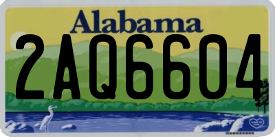 AL license plate 2AQ6604