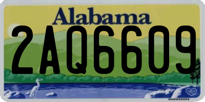AL license plate 2AQ6609