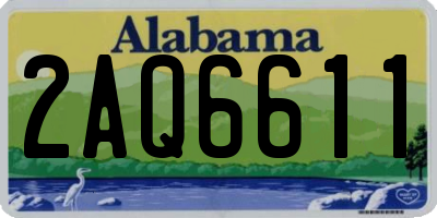 AL license plate 2AQ6611