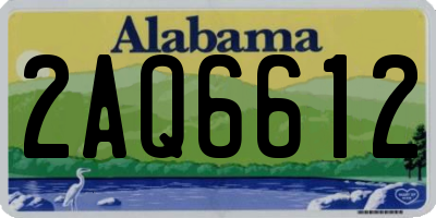 AL license plate 2AQ6612