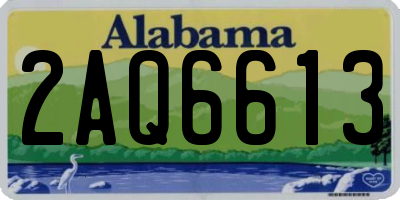 AL license plate 2AQ6613