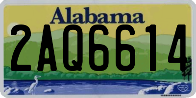 AL license plate 2AQ6614