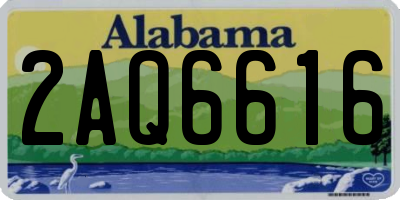 AL license plate 2AQ6616