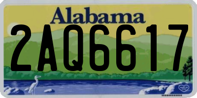 AL license plate 2AQ6617