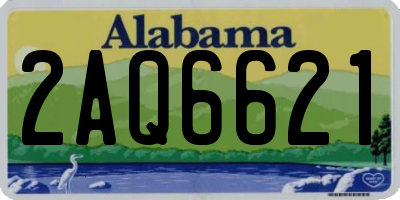 AL license plate 2AQ6621