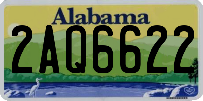 AL license plate 2AQ6622