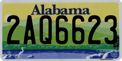 AL license plate 2AQ6623