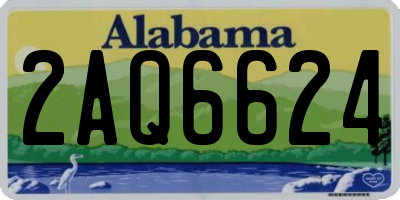 AL license plate 2AQ6624