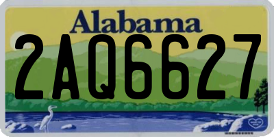 AL license plate 2AQ6627