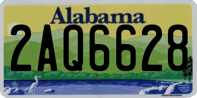 AL license plate 2AQ6628