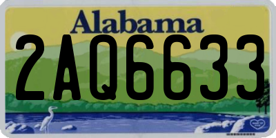 AL license plate 2AQ6633