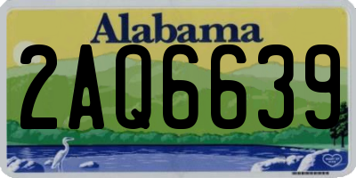 AL license plate 2AQ6639