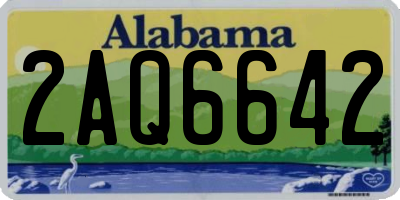 AL license plate 2AQ6642