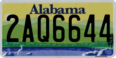 AL license plate 2AQ6644