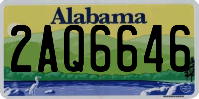 AL license plate 2AQ6646