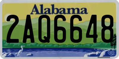 AL license plate 2AQ6648