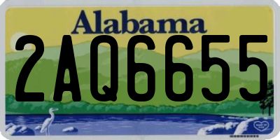 AL license plate 2AQ6655